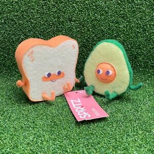 Target Spritz Valentines Day Avocado and Toast Felt Duo Figurine Set NWT